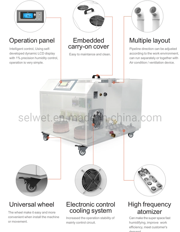 Selwet or OEM CE Approved Portable Industrial Air Humidifier Room Humidifier
