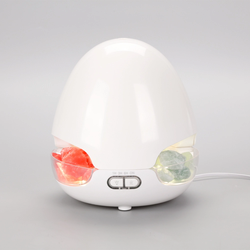 2022 New Style High Mist USB Salt Stone Egg Shape Aromatherapy Ultrasonic Cool Mist Air Essential Oil Aroma Diffuser with Timing