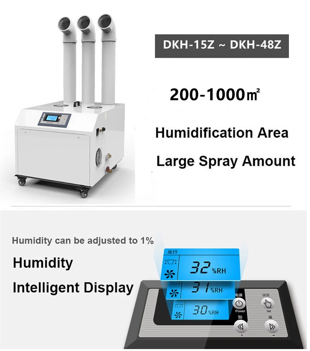18L Per Hour Portable Industrial Quiet Ultrasonic Cool Mist Humidifier for Mushroom Greenhouse