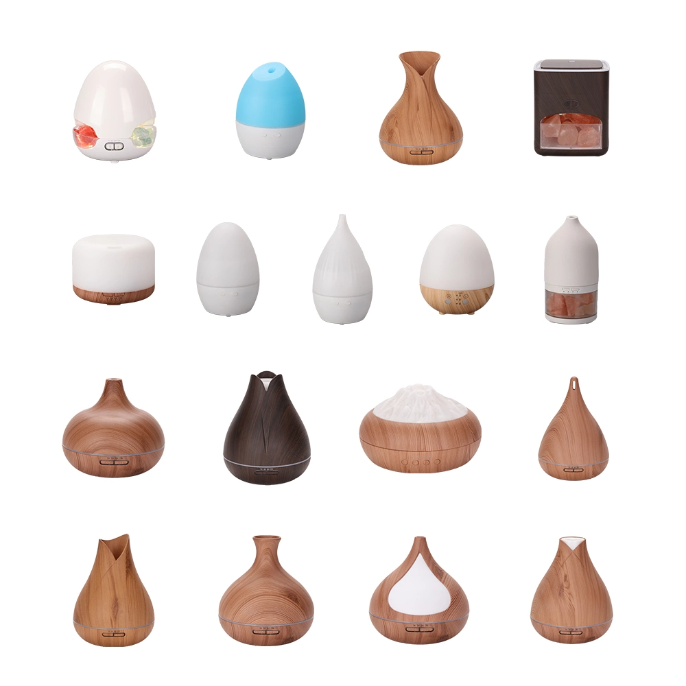New Style Wholesale 150ml USB 5V/24V Ceramic Atomizer Fragrance Air Essential Oil Aroma Diffuser with Salt Stone Lamp