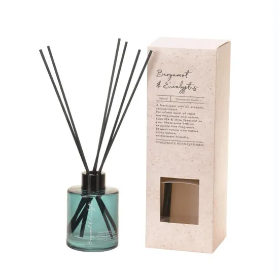 Aroma Decor Factory Produced Double Glass Aromatherapy Reed Diffuser Square Gift